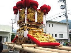 布団太鼓　神輿　ふとん太鼓　四国　香川　ちょうさ　祭り　だんじり　子供神輿　郷土　特注？　直接引取可 布団太鼓 神輿 ふとん太鼓 四国 香川 ちょうさ 祭り だんじり 子供神輿